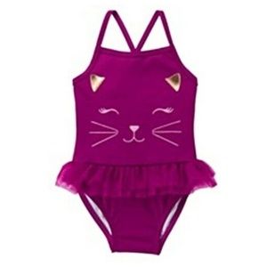 Gymboree Girls Cat Face 1-pc Swimsuit 2T  NWT
